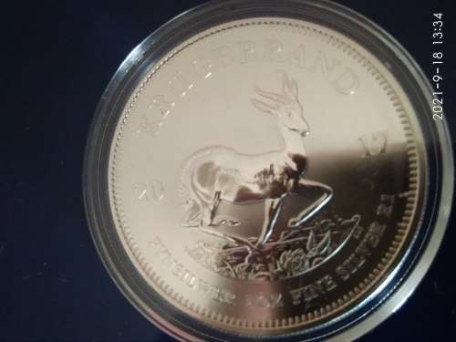 2017 50TH ANNIVERSARY 1OZ SILVER KRUGER UNCIRCULATED IN CAPSULE