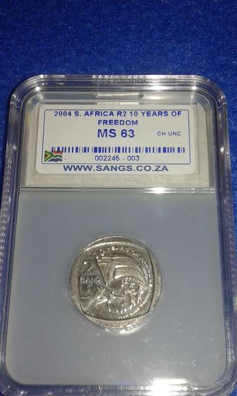 2004 R2 10 YEARS OF FREEDOM...GRADED MS63!