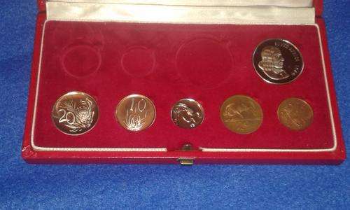 1969 INCOMPLETE SHORT PROOF SET ( MISSING 1 RAND )