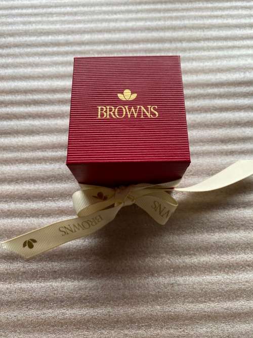 DIAMOND RING - AUTHENTIC BROWNS PROTEA PRINCESS SOLITAIRE DIAMOND RING