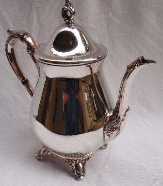 VINTAGE - LOVELY OLD COFFEE POT - ORNATE and LOADS OF CHARACTER - SILVERPLATED - GOOD PRICE!!!
