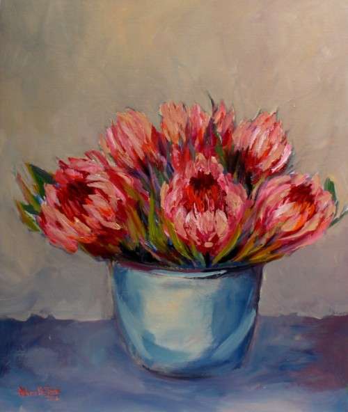 ORIGINAL `PROTEAS` BY ARLENE McDADE - WELL BELOW GALLERY PRICE!!!