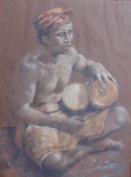 VINTAGE - STUNNING ORIGINAL DRAWING IN PASTELS - SIGNED & DATED 1948 - REALLY LOVELY!!!