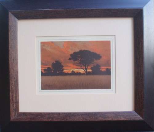 MALACHI SMITH - TWO BEAUTIFUL AFRICAN LANDSCAPE PRINTS IN FABULOUS FRAMES - GORGEOUS BARGAIN!!!