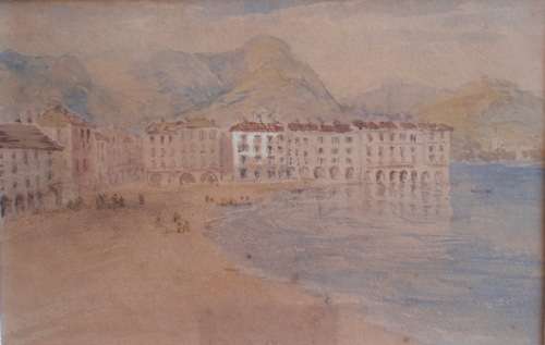 ANTIQUE, TWO ORIGINAL WATERCOLOURS by EDWARD VIVIAN CIRCA 1873 - LOVELY OLD PIECES!!!