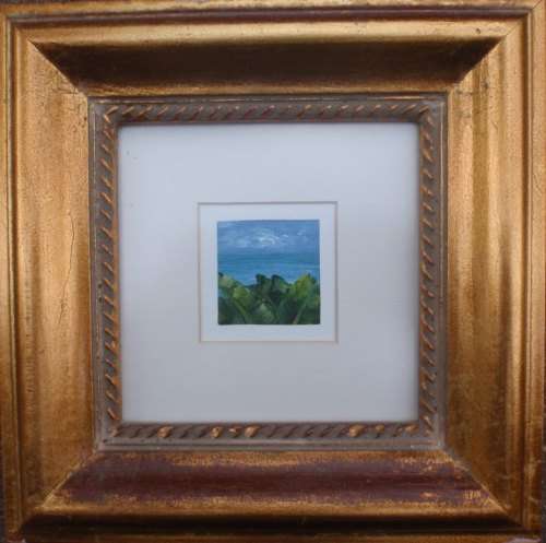 ORIGINAL - MINIATURE "WILD COAST" by WELL KNOWN ARTIST, ARLENE McDADE - A LITTLE WINDOW VIEW!