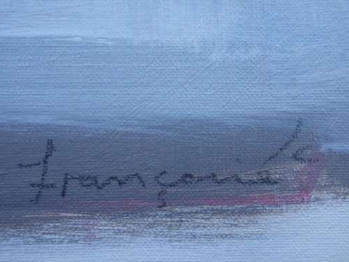 STUNNING ORIGINAL ABSTRACT PAINTING - POTTED PLANTS by THE WELL KNOWN ARTIST, FRANCOISE CHEYNE