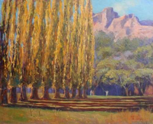 ORIGINAL DARRELL COTTON - S.AFRICAN,  FREE STATE LANDSCAPE CLARENS & GOLDEN GATE