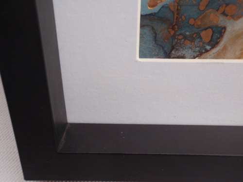 TWO FABULOUS ORIGINAL WATERCOLOURS WITH GOLD LEAF - ABSTRACT, SOPHISTICATED & BEAUTIFUL!