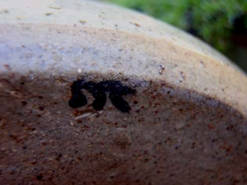 FABULOUS STUDIO POTTERY JAR - INTERESTING DESIGN - HAS MARKING ON BASE