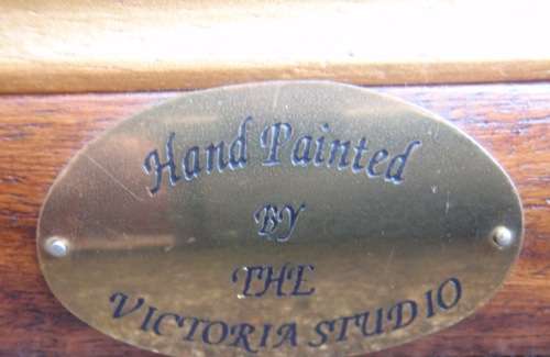 AMAZING `MAP OF THE WORLD`  HAND PAINTED BY `THE VICTORIA STUDIO` COPY OF MAP 1626! GOOD CONDITION
