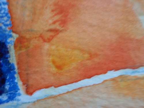 STUNNING ORIGINAL WATERCOLOUR `ABSTRACT BIRD OF PARADISE` TASTEFULLY FRAMED, READY TO HANG