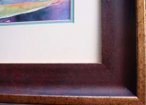 STUNNING ORIGINAL WATERCOLOUR `ABSTRACT BIRD OF PARADISE` TASTEFULLY FRAMED, READY TO HANG