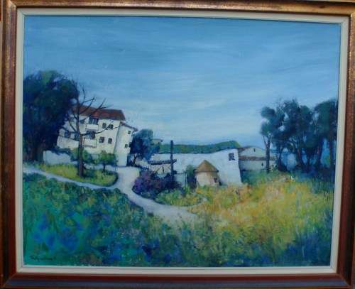 ORIGINAL S.AFRICAN ARTIST, TIMOTHY VAN VUUREN - DELIGHTFUL PAINTING - QUIRKY and ENDEARING STYLE.