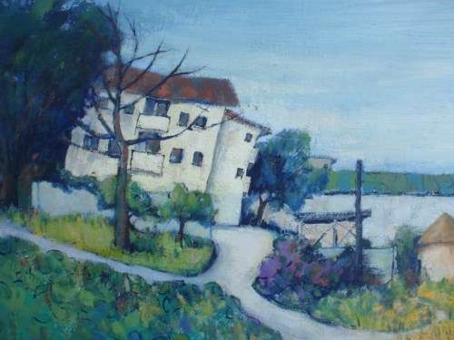 ORIGINAL S.AFRICAN ARTIST, TIMOTHY VAN VUUREN - DELIGHTFUL PAINTING - QUIRKY and ENDEARING STYLE.