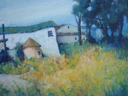 ORIGINAL S.AFRICAN ARTIST, TIMOTHY VAN VUUREN - DELIGHTFUL PAINTING - QUIRKY and ENDEARING STYLE.