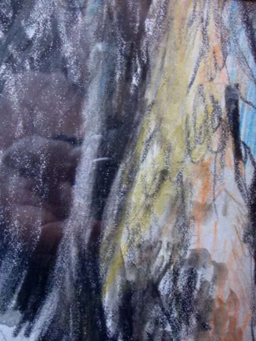 ABSTRACT ORIGINAL SKETCH - `FOREST` FABULOUS SOPHISTICATED PIECE, WELL FRAMED READY TO HANG.