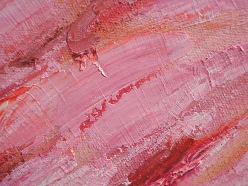 FABULOUS `DEGAS STYLE` BALLET DANCER signed JULIENNE. RICH CORAL, PEACHY HUES.  REALLY LOVELY!