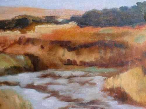 ORIGINAL OIL - SOUTH AFRICAN LANDSCAPE - CANVAS ON STETCHER FRAME READY TO HANG.