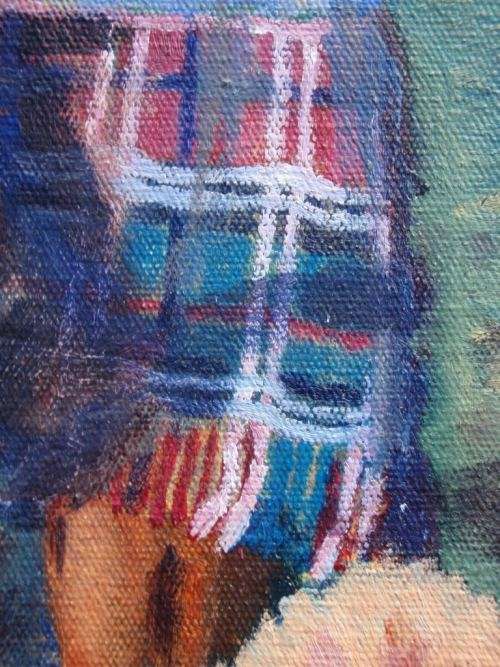 WONDERFUL ORIGINAL MAUREEN DE MOOR. IMPRESSIONIST OIL PAINTING `AUTUMN IN CLARENS` WELL KNOWN ARTIST