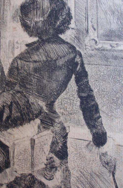 EDGAR DEGAS - GENUINE ORIGINAL ETCHING - VALUED by BONHAMS LONDON - LOW START FOR INVESTMENT ART!