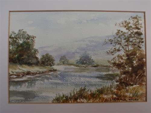 ORIGINAL WATERCOLOURS - NORMA WILES - TWO LOVELY SCENES `ON THE WAY TO THE BERG, KWA ZULU-NATAL.`