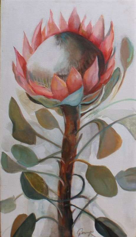 Stunning original contemporary painting - signed by artist. Oil on canvas  lovely minimalist image.