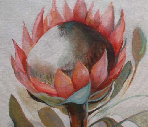 Stunning original contemporary painting - signed by artist. Oil on canvas  lovely minimalist image.