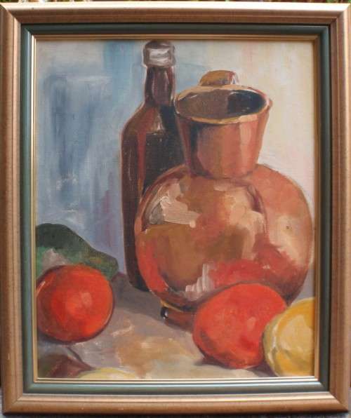 Original oil painting - classic still life. Well framed ready to hang. Good price!