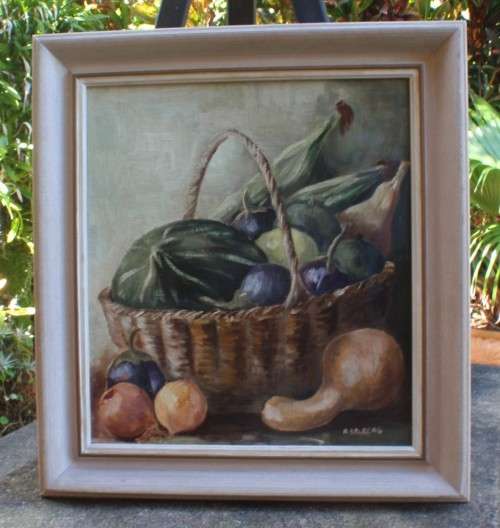 Really fabulous original still life - beautiful muted colours, tastefully framed. Signed S.Salberg