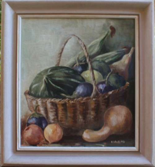 Really fabulous original still life - beautiful muted colours, tastefully framed. Signed S.Salberg
