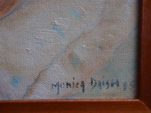 Original oil painting  by Monica Daish - known for her classic `Coco` clown paintings.