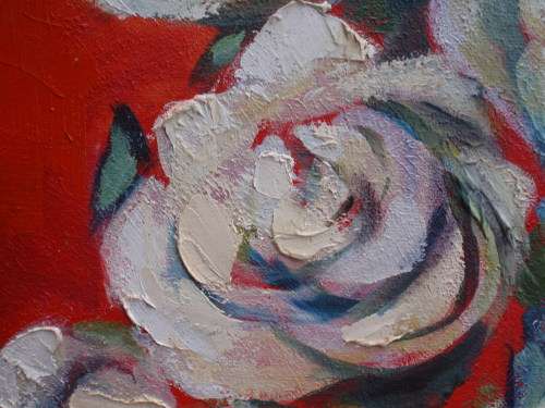 Original oil on canvas frame - Stunning contemporary bold and beautiful piece - make a statement!