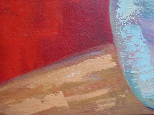 Original oil on canvas frame - Stunning contemporary bold and beautiful piece - make a statement!