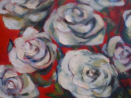 Original oil on canvas frame - Stunning contemporary bold and beautiful piece - make a statement!