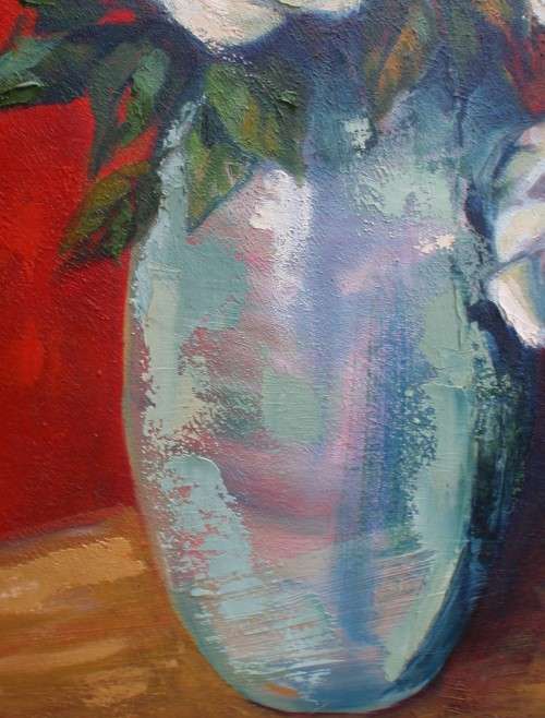 Original oil on canvas frame - Stunning contemporary bold and beautiful piece - make a statement!