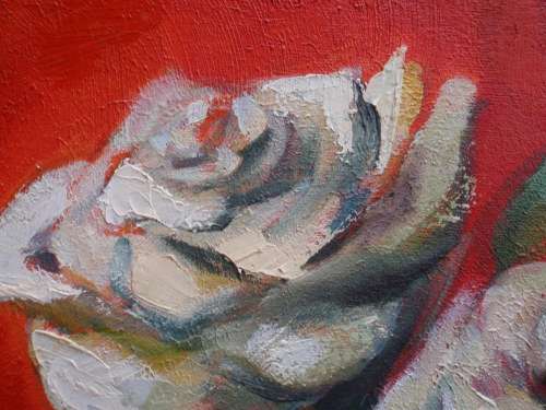 Original oil on canvas frame - Stunning contemporary bold and beautiful piece - make a statement!