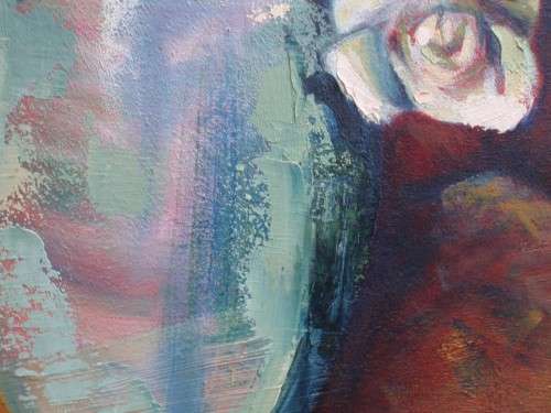 Original oil on canvas frame - Stunning contemporary bold and beautiful piece - make a statement!