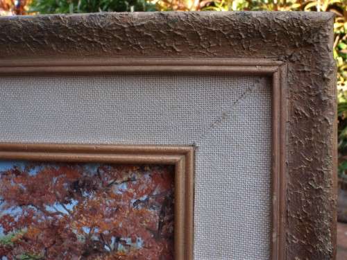 Vintage original oil painting of S.African landscape scene by the artist, Forest.