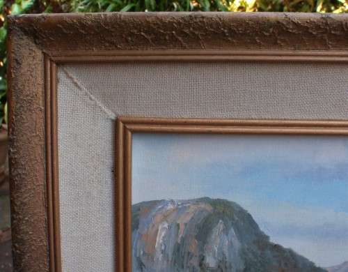 Vintage original oil painting of S.African landscape scene by the artist, Forest.