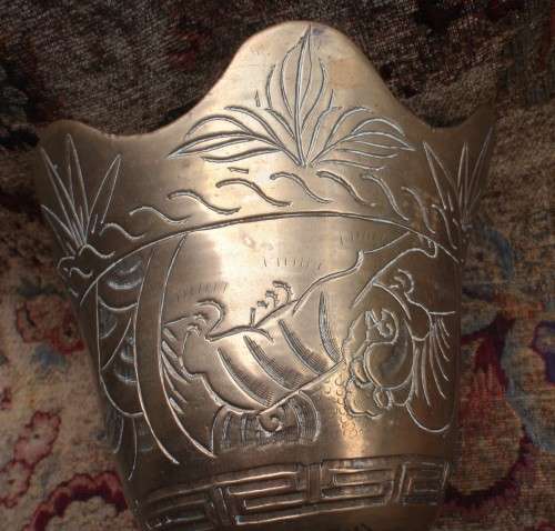 Antique from prestigious Clements Newling, London. Arty Chinese design - collectable!