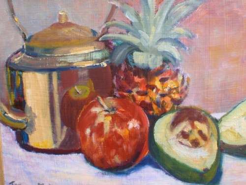 Stunning original Jeanne Motion oil painting. Well framed - bargain.