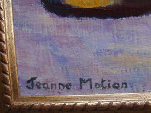 Stunning original Jeanne Motion oil painting. Well framed - bargain.