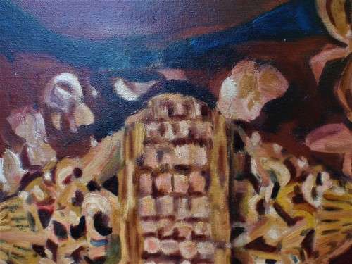 Stunning large original Sally van Heyzen oil painting - fabulous statement piece!