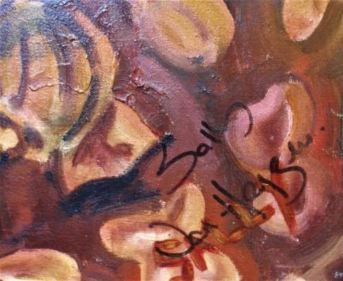 Stunning large original Sally van Heyzen oil painting - fabulous statement piece!