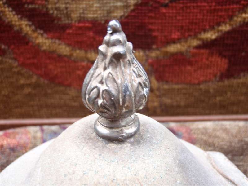 Gorgeous antique solid/heavy silver plated on copper - Crown BSC - blast from the past.