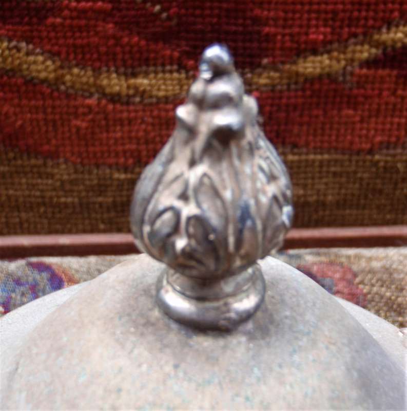 Gorgeous antique solid/heavy silver plated on copper - Crown BSC - blast from the past.