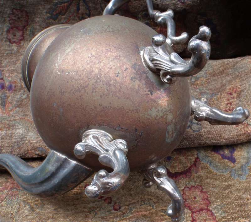 Gorgeous antique solid/heavy silver plated on copper - Crown BSC - blast from the past.