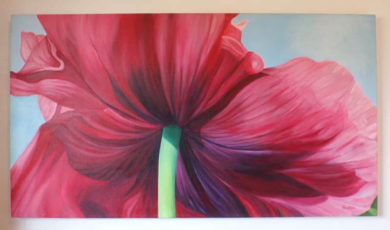 Stunning original Arlene McDade `Follow the Sun` Large canvas  150cm  x 83cm x 4cm. Buy direct.