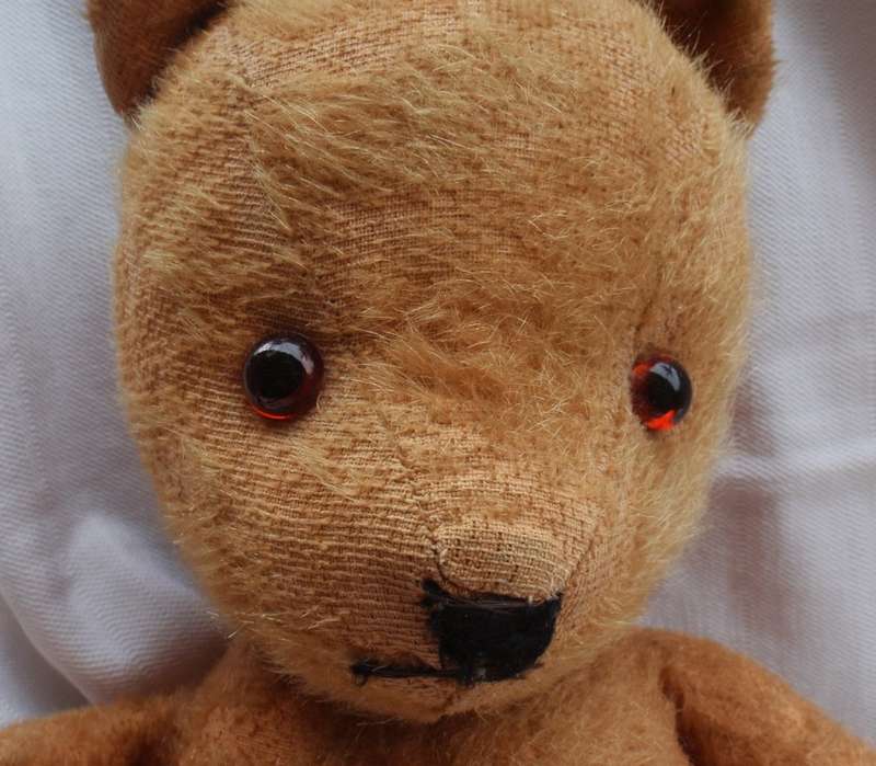 Antique collectible Teddybear, circa 1920-30s?  Beautiful little bear lovingly restored.